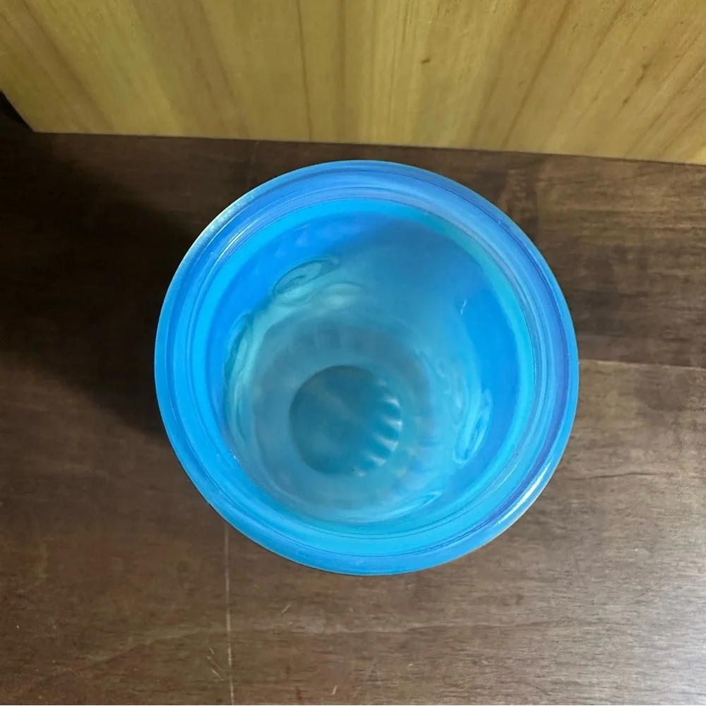 Avon Bristol Blue Milk Glass Cup Vase